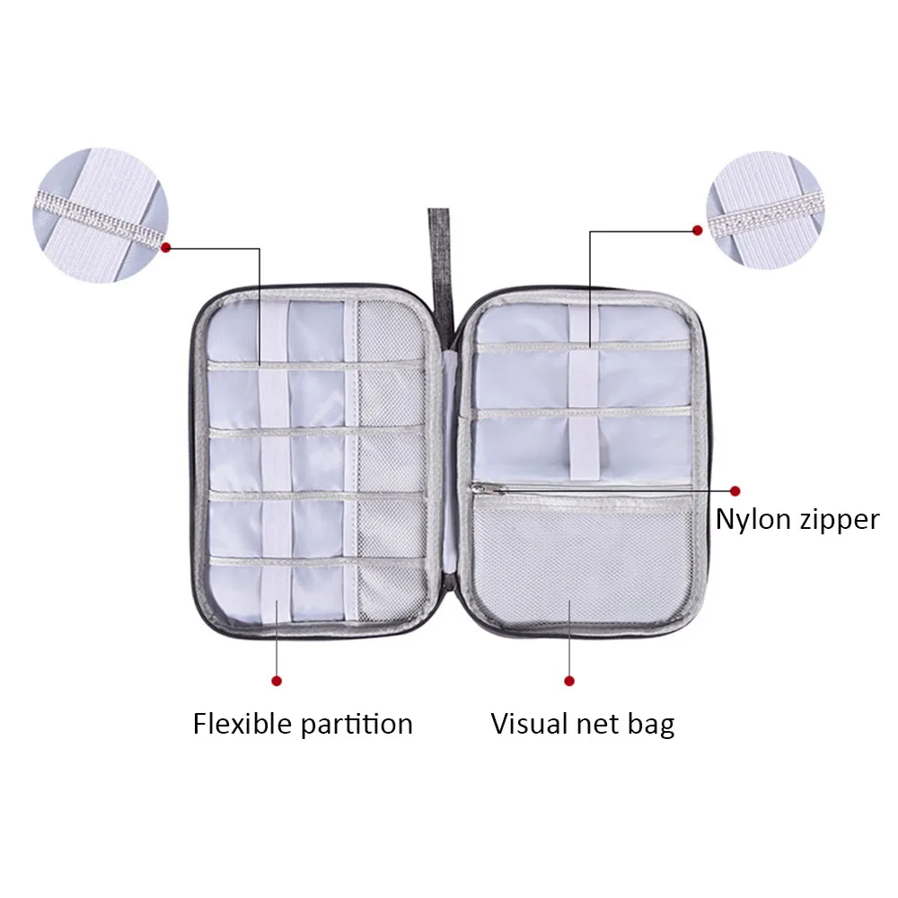 Дешево Органайзер настольный из полиэстера для электронных и цифровых устройств