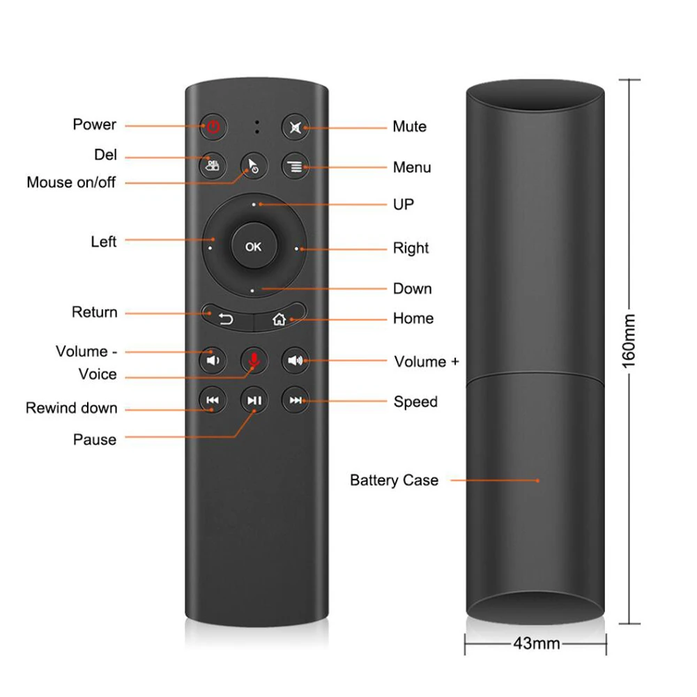 [3 шт.] Android TV Box G20 BT G20S PRO Голосовая воздушная мышь Поддержка Googel голосовой поиск и