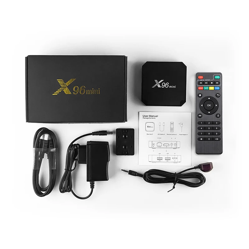 Приставка Смарт-ТВ X96 Mini 4K Amlogic S905W 4 ядра FULL HD 2 ГГц Wi-Fi H.265 медиаплеер 1 ГБ 8 16 Android |