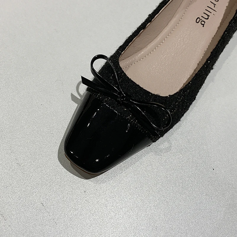 Новые модные женские туфли на плоской подошве высокого качества классические