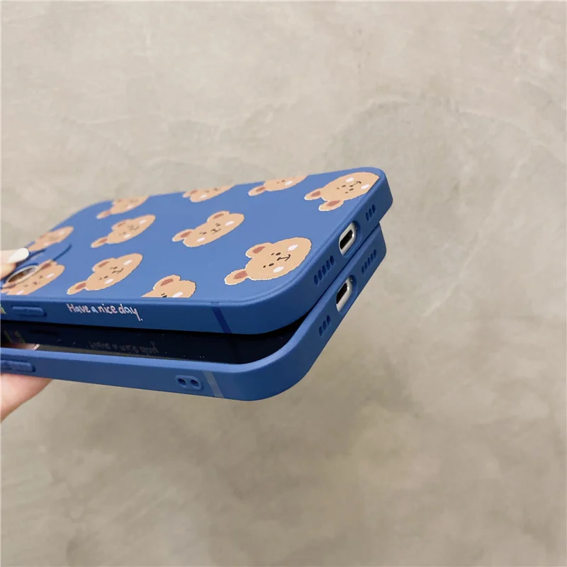 redmi note 9 pro case bear tpu phone case for redmi note 10 8 8a 9a 9c 9s 7 8 8t 9t 10t xiaomi mi 11 lite poco x3 painted cover free global shipping