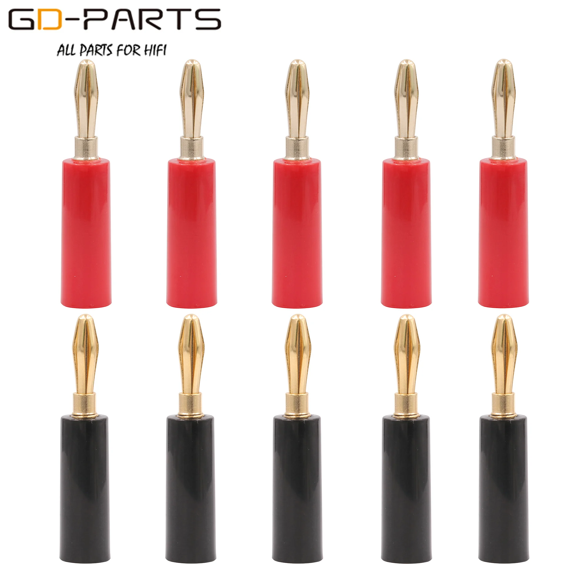 Позолоченный латунный штекер типа банан 24 к соединительный клеммный разъем для