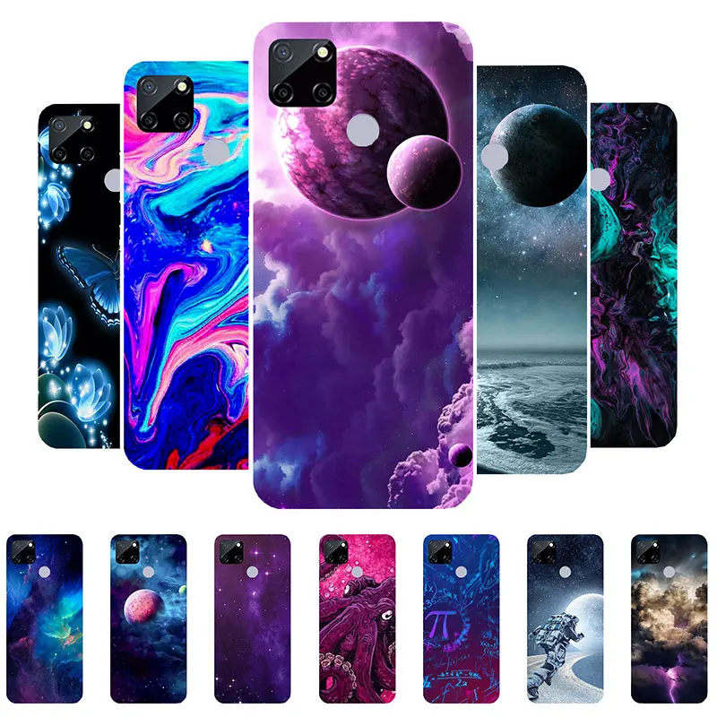 

For Realme 7i RMX2193 Case Silicone Space Soft TPU Back Cover Case For OPPO Realme 7i 7 i Bumper Phone Case for Realme 7i Global