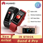 Смарт-браслет Huawei band 4 pro, измерение уровня кислорода в крови и пульса
