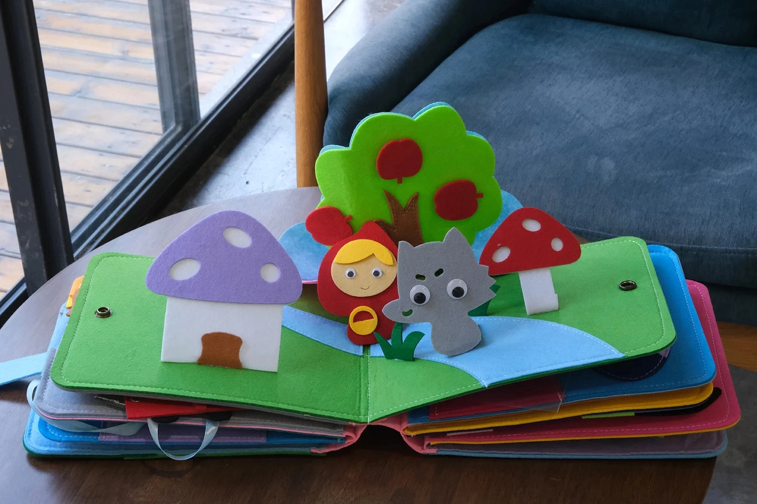 Моющаяся детская плотная доска Монтессори 3D книга с рассказами для малышей