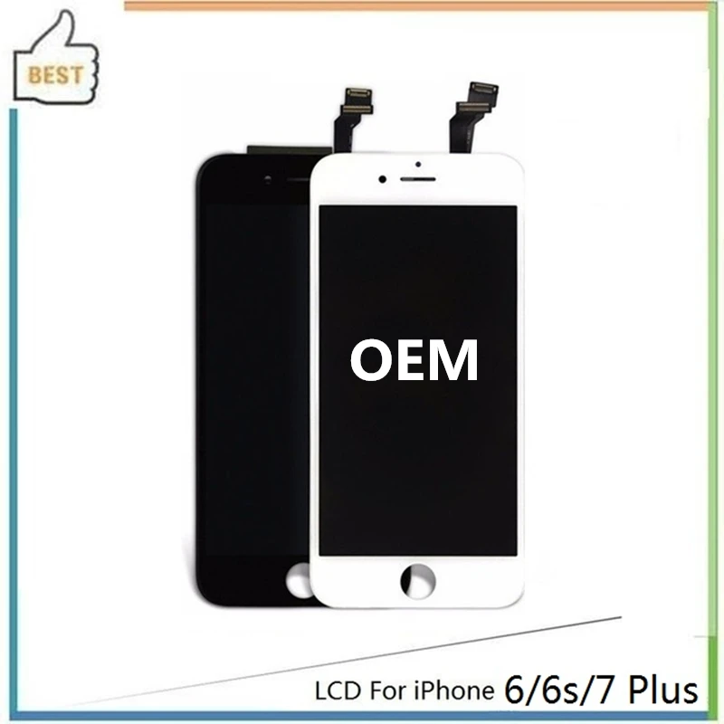 OEM оригинальное качество ЖК-дисплей для iPhone 6 6s 7 Plus кодирующий преобразователь сенсорного экрана в сборе Замена Черный Белый