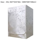 Чехол для стиральной машины солнцезащитный пылезащитный чехол водонепроницаемый чехол сушилка полиэстер серебряный пылезащитный чехол для стиральной машины