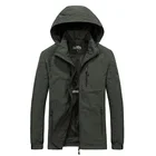 Куртка мужская водонепроницаемая, ветровка с капюшоном, стиль милитари, водонепроницаемая, повседневное пальто, осень 2021