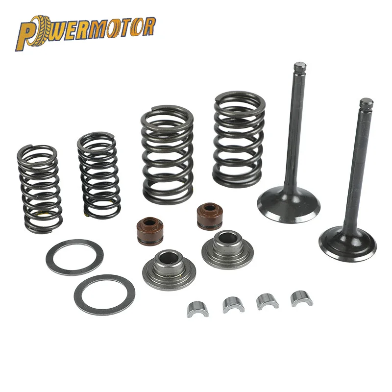 

Motorcycle Intake Exhaust Valve comp Springs Cotter Seal Assy For Lifan 150 140 125cc Horizontal Engines Dirt Pit Bike ATV Quad