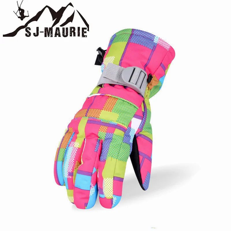 Зимние профессиональные женские лыжные перчатки для взрослых водонепроницаемые