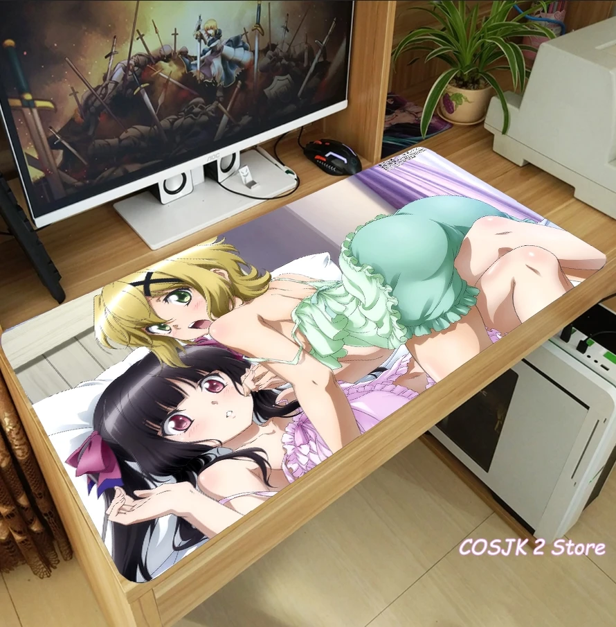 

Коврик для мыши с рисунком аниме Senki Zessho Symphogear, плотный игровой коврик для ноутбука, игрушечный коврик, рождественские подарки