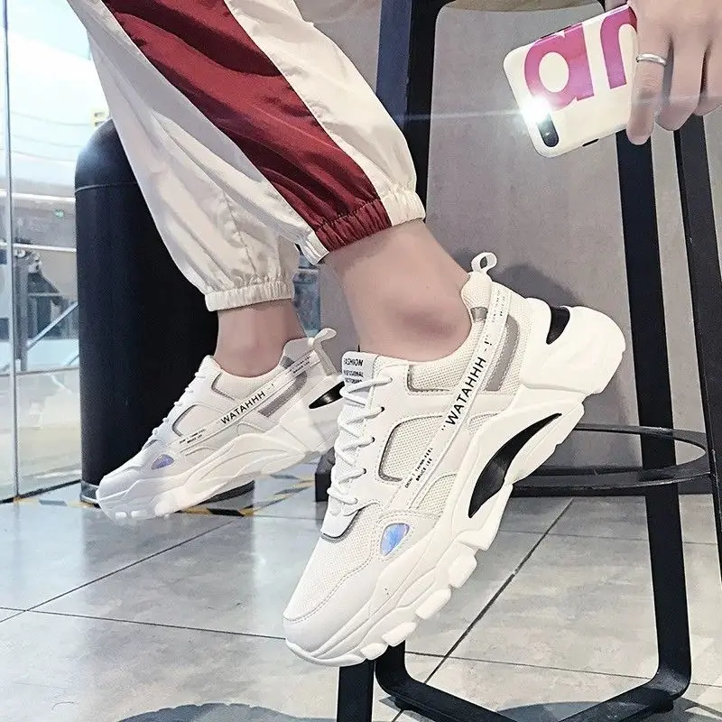 

Men Sneakers 2021 Summer Sneakers Breathable Non-slip Men's Sports Shoes Platform Sneakers Cheap Running Shoes Fashion Shoes