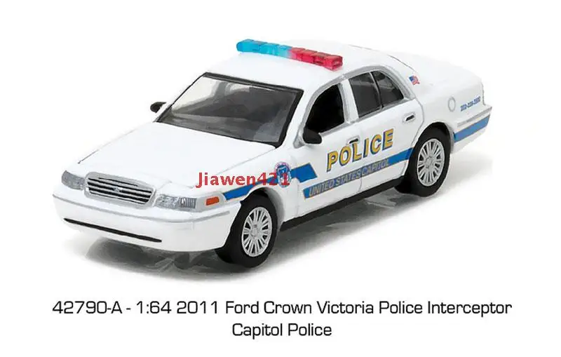 

GreenLight 1:64 2011 Ford Crown Victori полический перехватчик, полиция, коллекция литых под давлением моделей автомобилей, игрушки