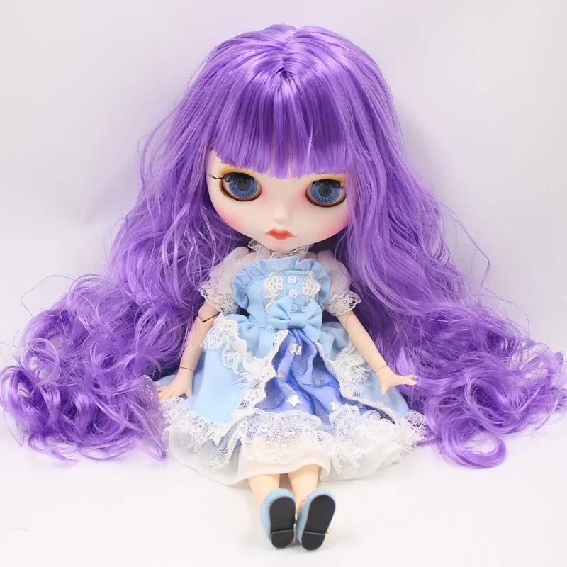 Фабрика ICY 1/6 шарнирное тело фиолетовые волосы новое матовое лицо с 4 цветными