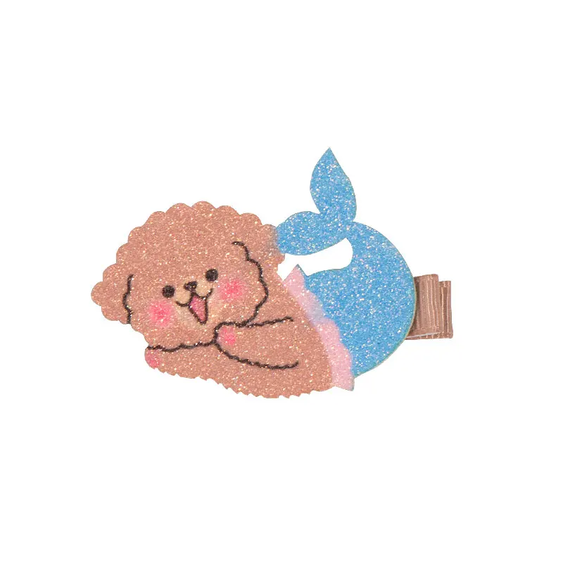 

4Pcs/Set Cartoon Cute Dog Baby Hair Clips Animal Teddy Akita Chihuahua Barrettes Hairpins Kids Colorful Hair Clips Pins for Girl