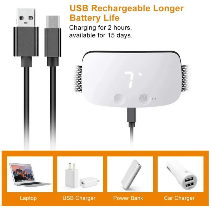 

Dog Bark Collar, Rechargeable Anti Barking Training Collar, No Bark Collar 7 Adjustable Sensitivity And Intensity Levels For Sma