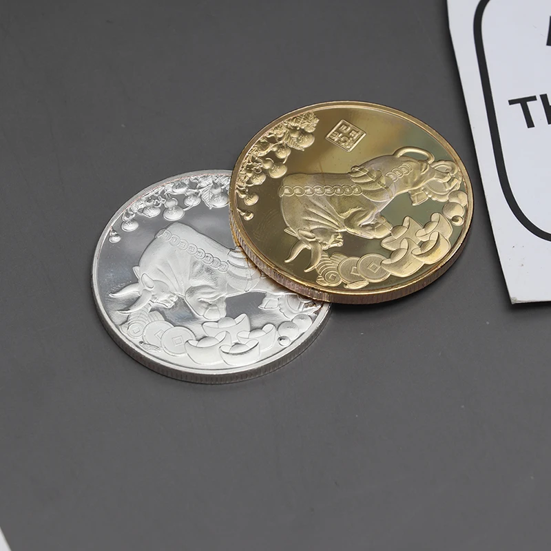 1 шт. 2021 Новогодняя монета двенадцать детской юбилейных монет для коллекции