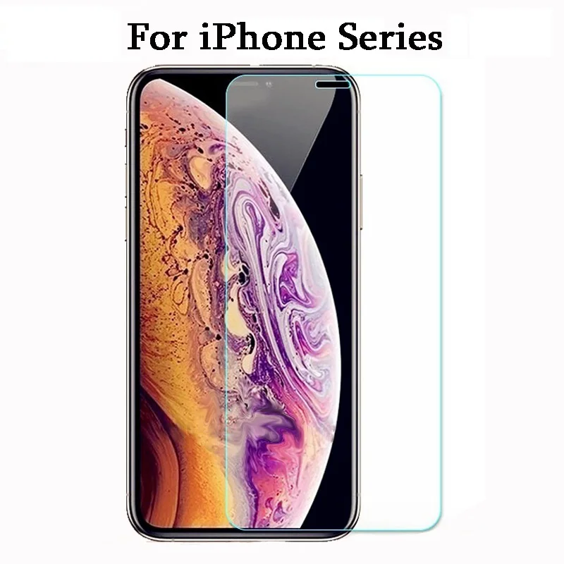 

Tempered Glass For iPhone X XS XR 7 8 6 6s Plus 5 5S SE 11 Pro Max Screen Protector