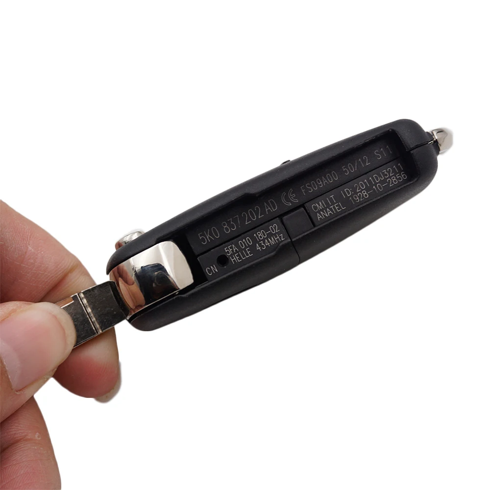 Cocolockey сменный Корпус ключа подходит для Vw Seat Skoda Flip Remote Key чехол с 3 кнопками/2