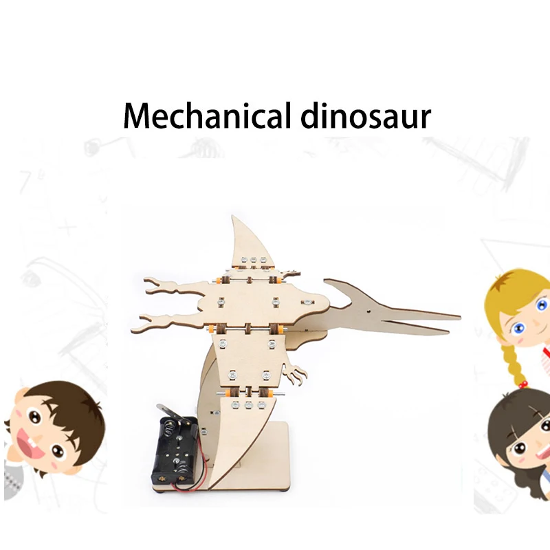 

Научная и технологическая небольшая продукция бесзубного птерозавра, модель, материал, упаковка «сделай сам», бионическая игрушка-динозав...