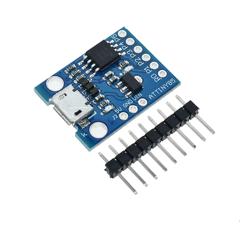Плата разработки Digispark Kickstarter Micro ATTINY85 для Arduino IIC I2C USB 1 шт. синяя Черная |