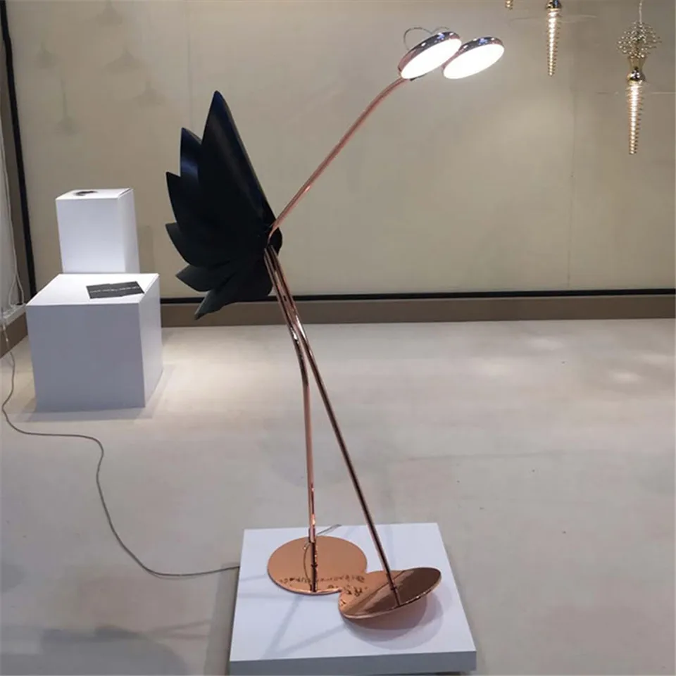 Скандинавский Дания дизайн LED торшер постмодерн Регулируемый фойе красный