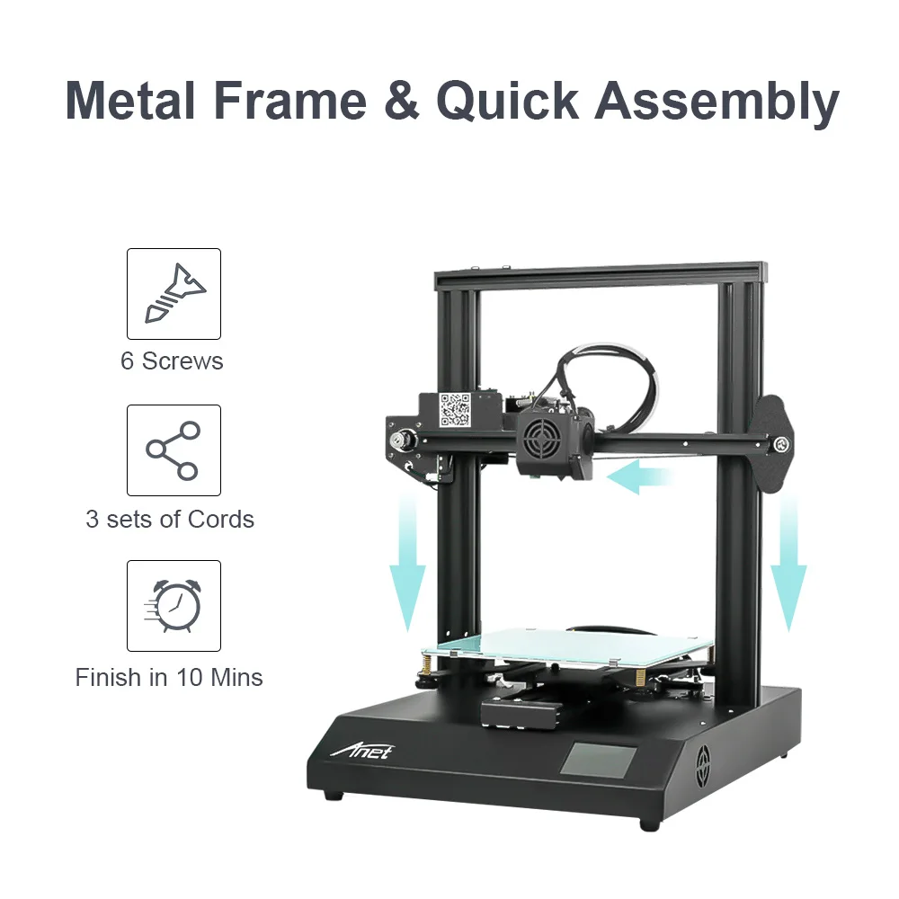 3D-принтер Anet ET4Pro с бесшумным драйвером TMC2208 принтер Reprap Prusa i3 сделай сам