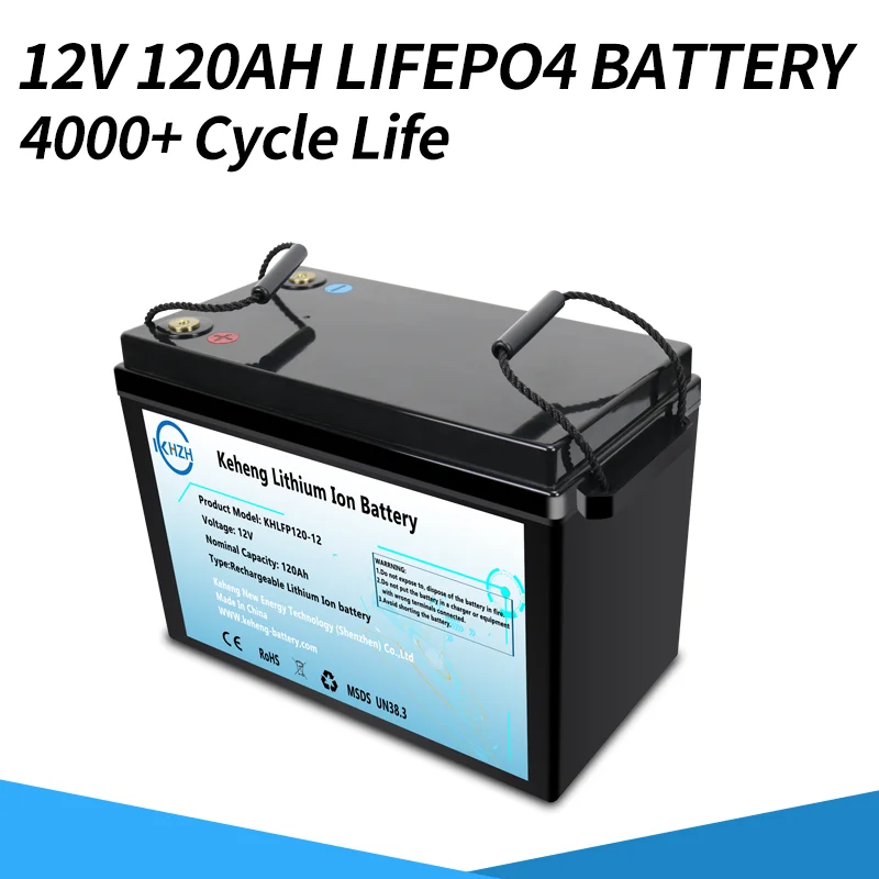 

12V 120Ah Lithium battery BMS free charger RV Outdoor Marine waterproof Rechargeable Solar inverter backup lifepo4 battery pack
