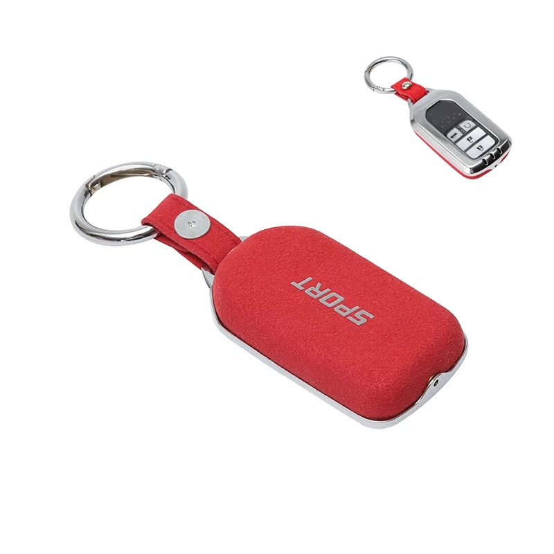 Автомобильный держатель для брелока из натуральной кожи Honda CRV HRV Accord Civic Odyssey Inspire