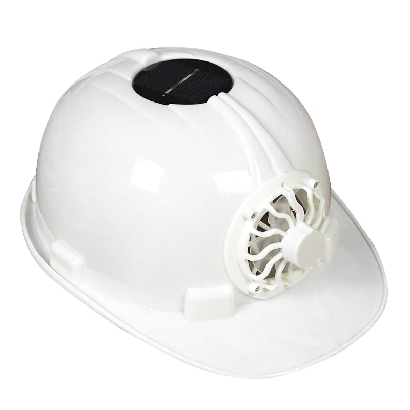 

Solar Powered Safety Helmet Hard Ventilate Hat Cap with Cooling Cool Fan PUZ777