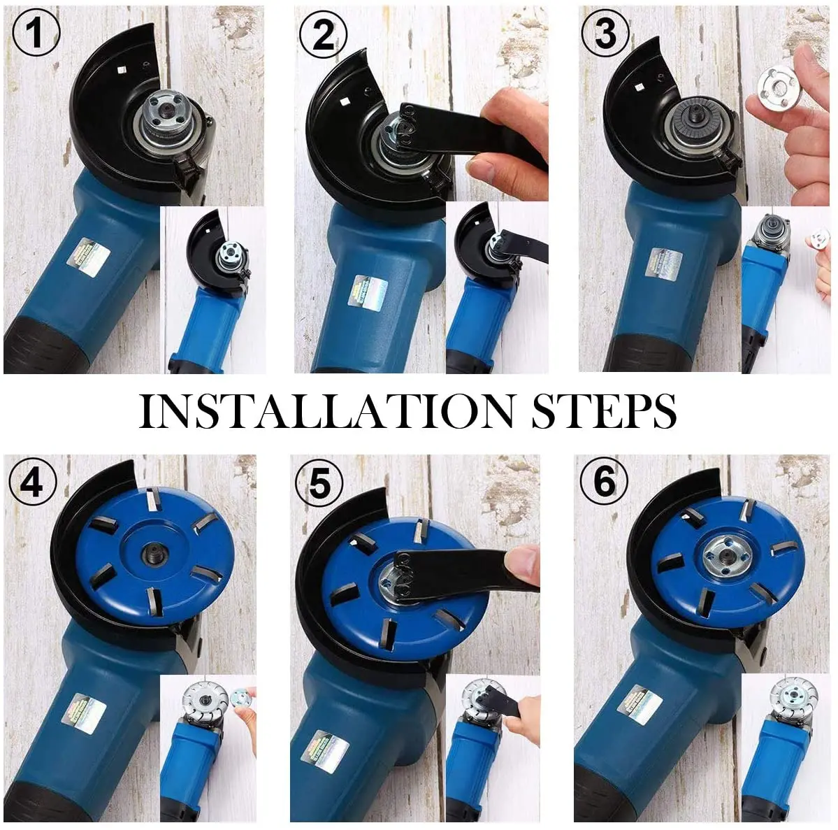 

12 Teeth Wood Carving Disc Extreme Shaping Disc Angle Grinder Woodworking Tool,6T Carving Disc Woodworking Milling Cutter