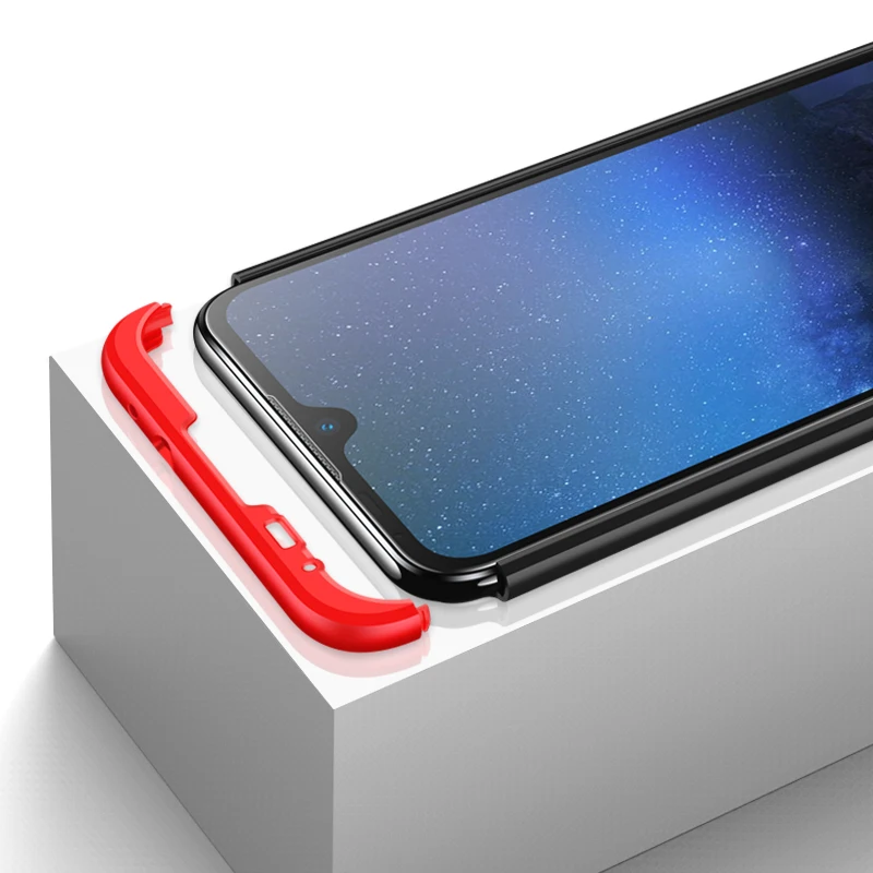 360 чехол с полной защитой для Xiaomi Mi A3 Роскошный Жесткий PC противоударный задней