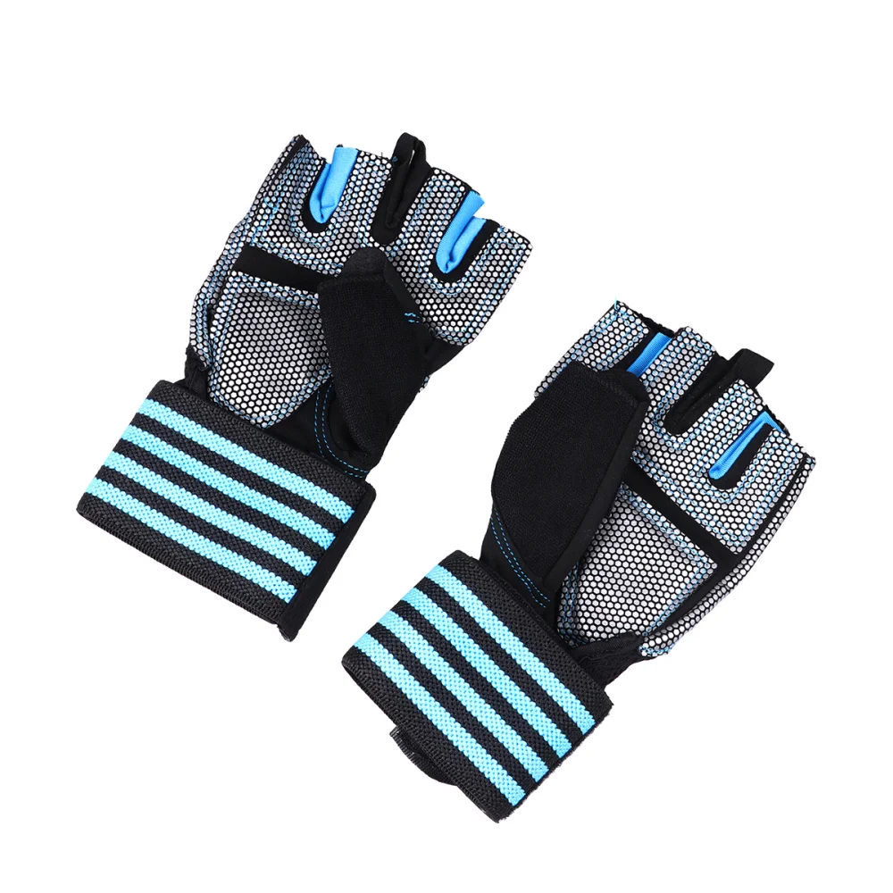 

1 Pair of Outdoor Strength Training Half Finger Wrist Bracers Palm Protective Sports Equipment Elastic Hands Prote