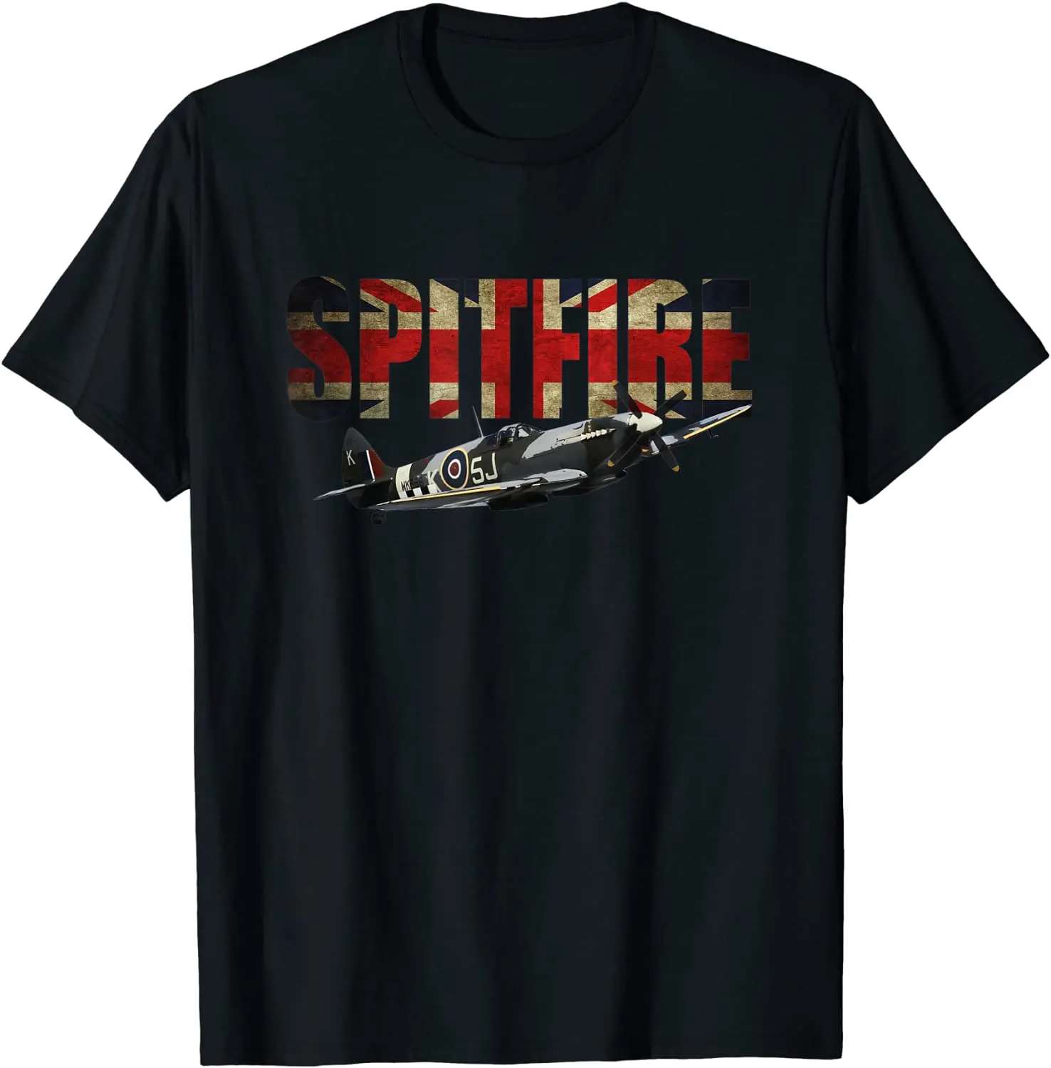

Vintage Union Jack WWII Supermarine Spitfire Fighter T-Shirt. Summer Cotton O-Neck Short Sleeve Mens T Shirt New S-3XL