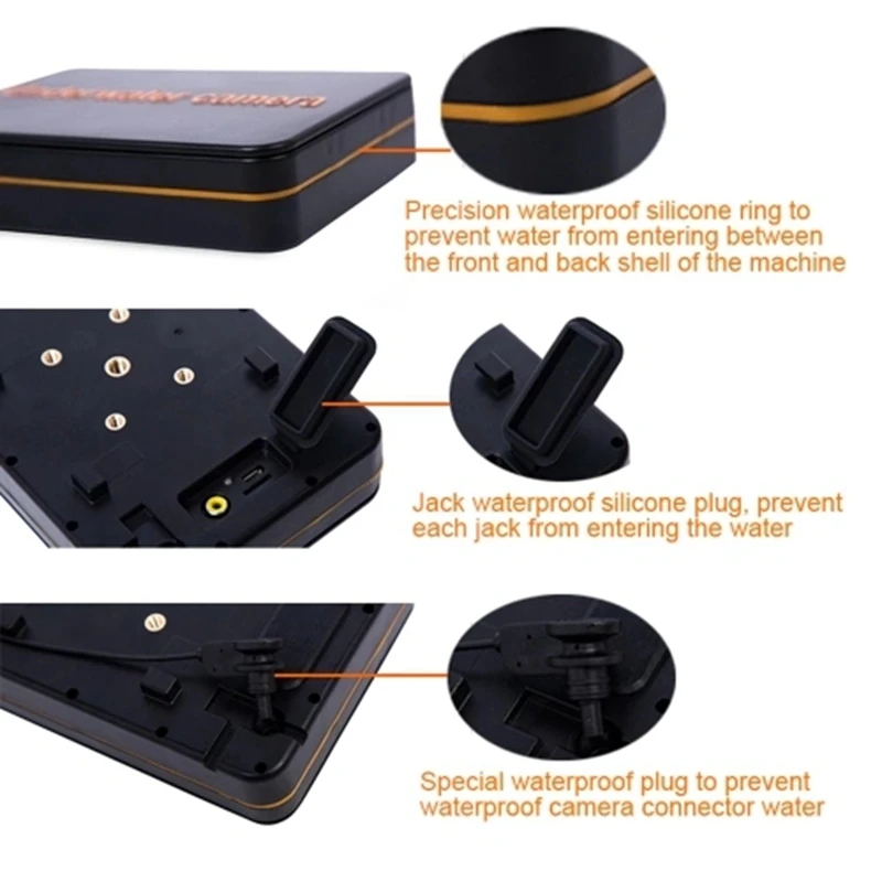 Подводная камера для подледной рыбалки 15 м ЖК-монитор 5 дюймов с ночным видением