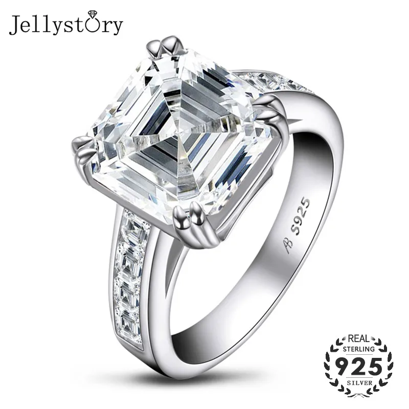 Jellystory Роскошные Очаровательные кольца для женщин из натуральной кожи 925 серебро