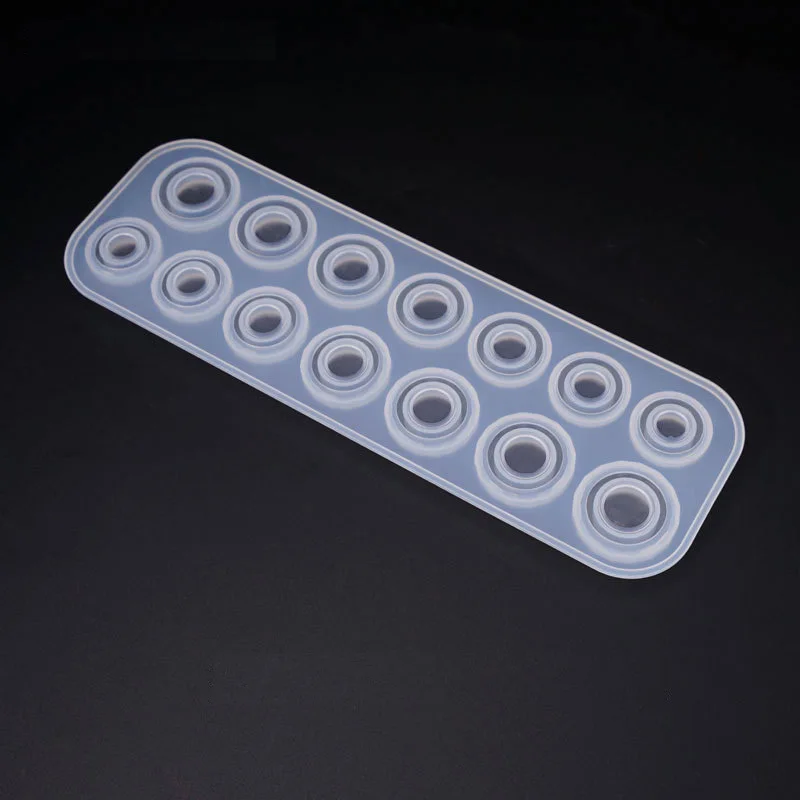 

Silicone Mould UV Resin Mold Flat Diamond Rings Pendant Jewelry Molds DIY Jewelry Making Accessories