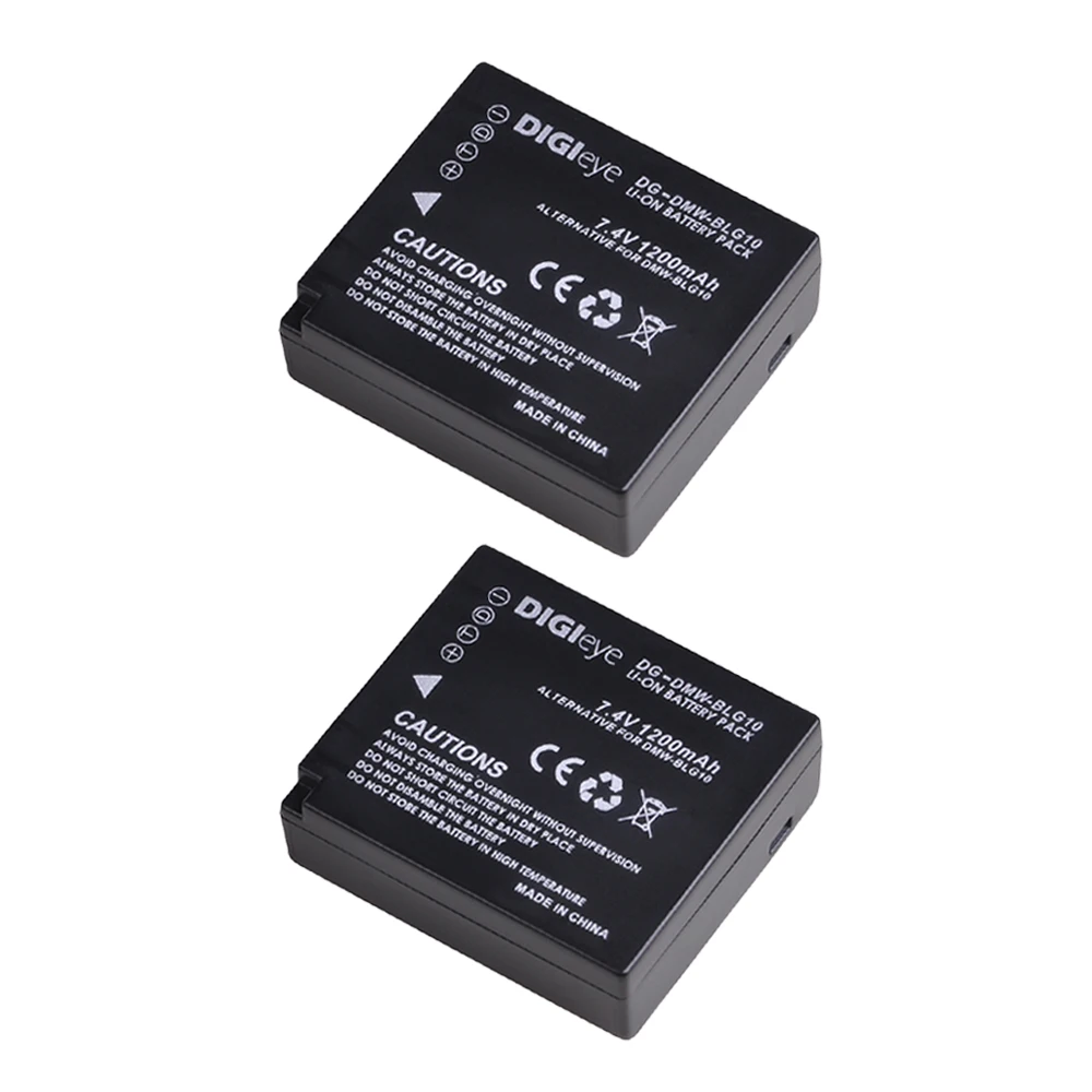 2 шт. DMW BLG10 BLE9 Батарея для цифрового фотоаппарата Panasonic Lumix DMC GF3 GF5 GF6 GX7 LX100 GX9 GX85 GX80