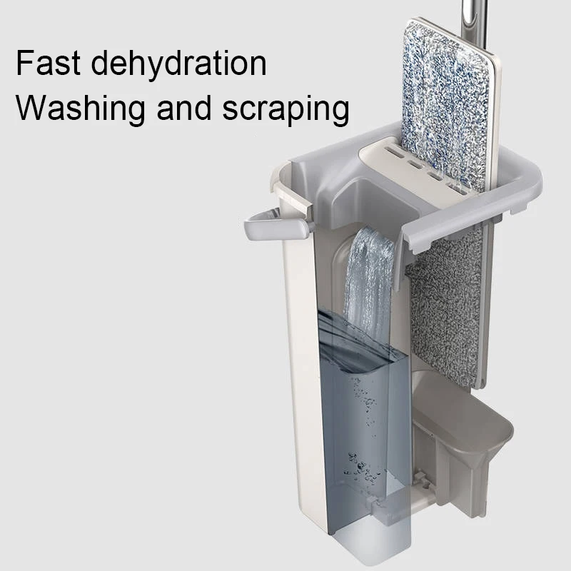 Бесплатная Ручная стирка плоская швабра чистящее ленивый ящик для инструментов