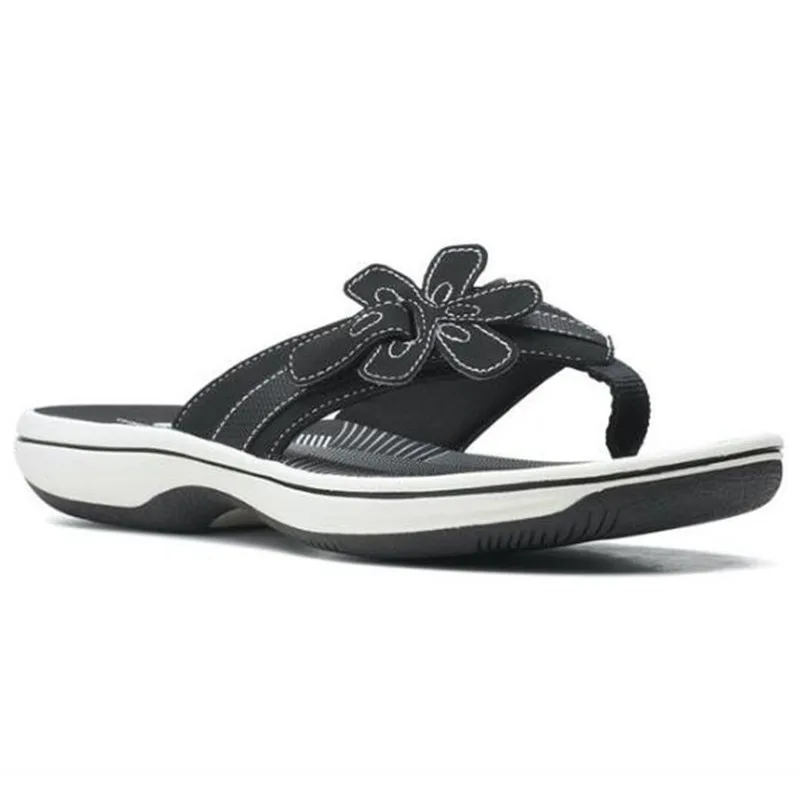 

Women's slippers 2021 summer new large size casual women's shoes flip flat flower slippers women sandals beach shoes slides