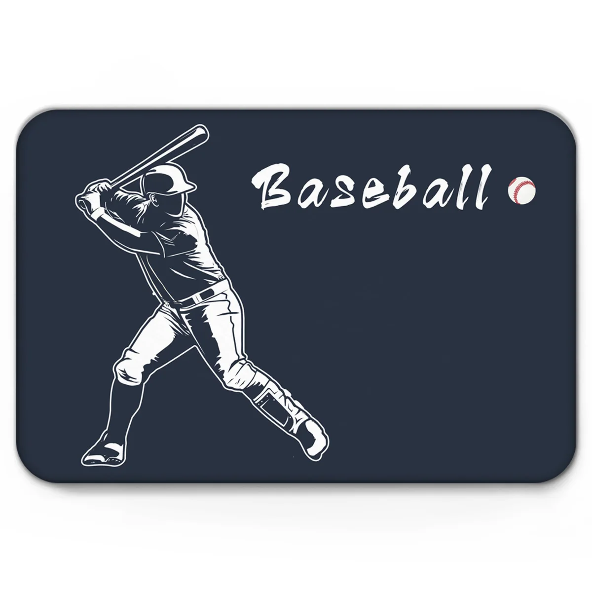 Бейсбольный спортивный синий Коврик противоскользящий дверной коврик Домашний
