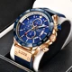 2021 LIGE Casual Sport Watch for Men Top Brand Luxury Military Leather Wrist Watches Mens Clocks Fashion Chronograph Wristwatch Other Image