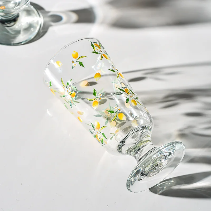 280 мл креативный прозрачный стеклянный милый лимон персик Роза пчела Цветок
