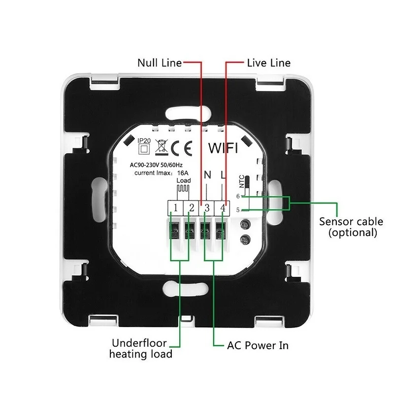 Термостат Dreamburgh с Wi-Fi и ЖК-дисплеем