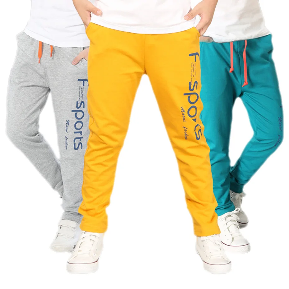 Брюки для мальчиков 2018 спортивные штаны прямые брюки подростков Осенняя детская