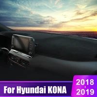 for hyundai kona encino kauai 2018 2019 car dashboard cover mats avoid light pads instrument platform desk carpets accessories