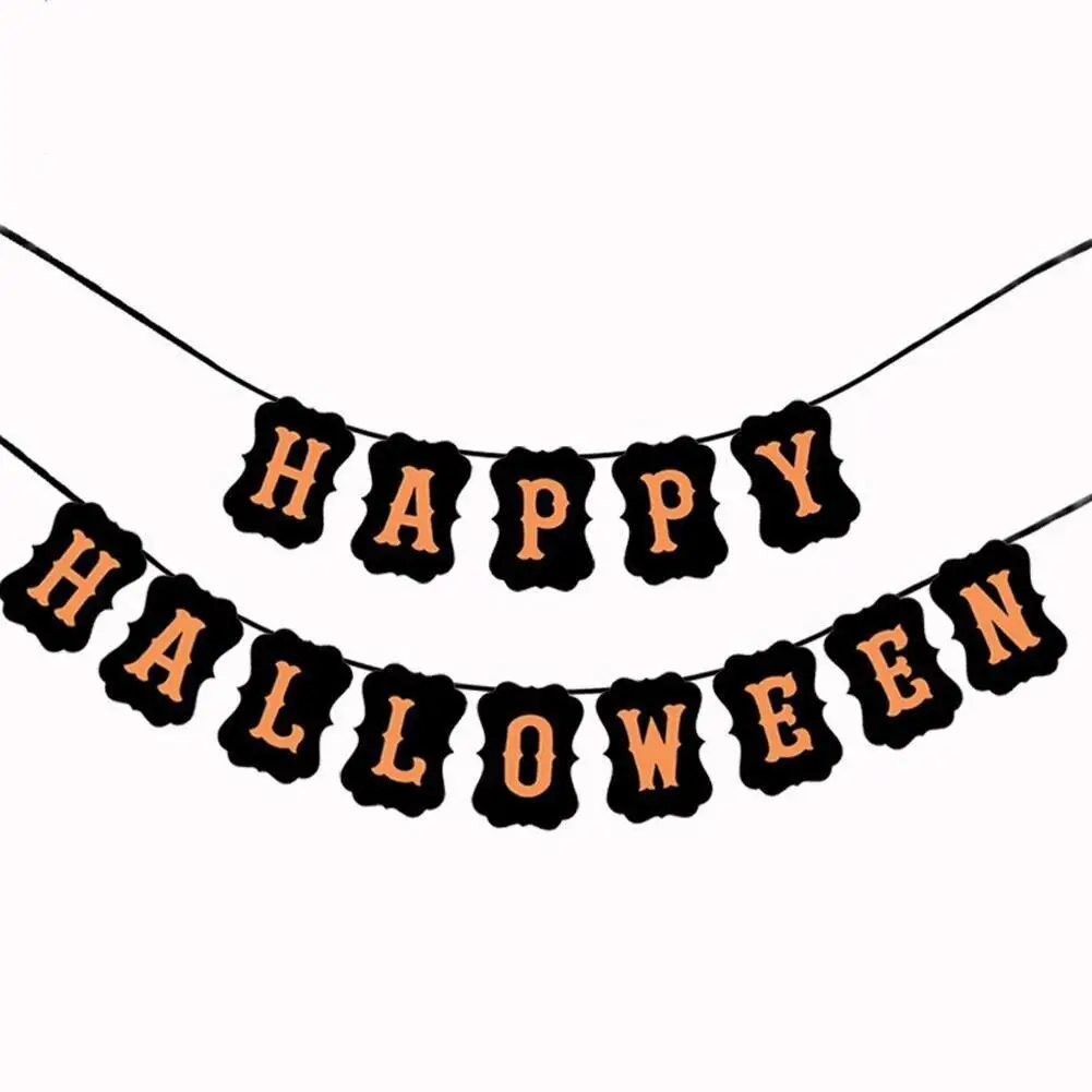 

Бумажные баннеры в стиле ретро на Хэллоуин для украшения дома Вечерние