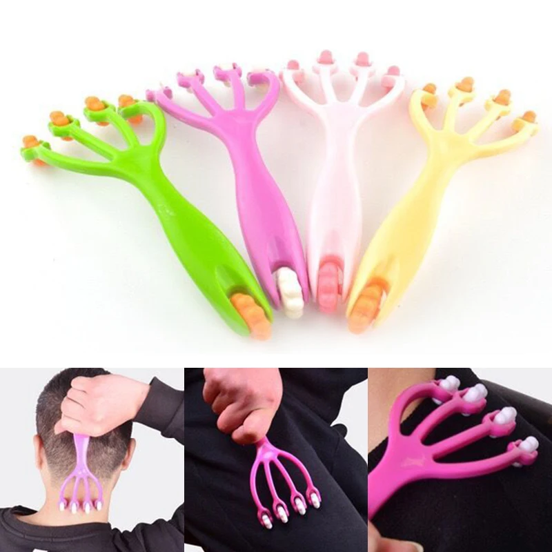 

Scalp Massagers Handheld Four-jaw Ball Cervical Vertebra Massager Head Scratching Massage Tool Health99