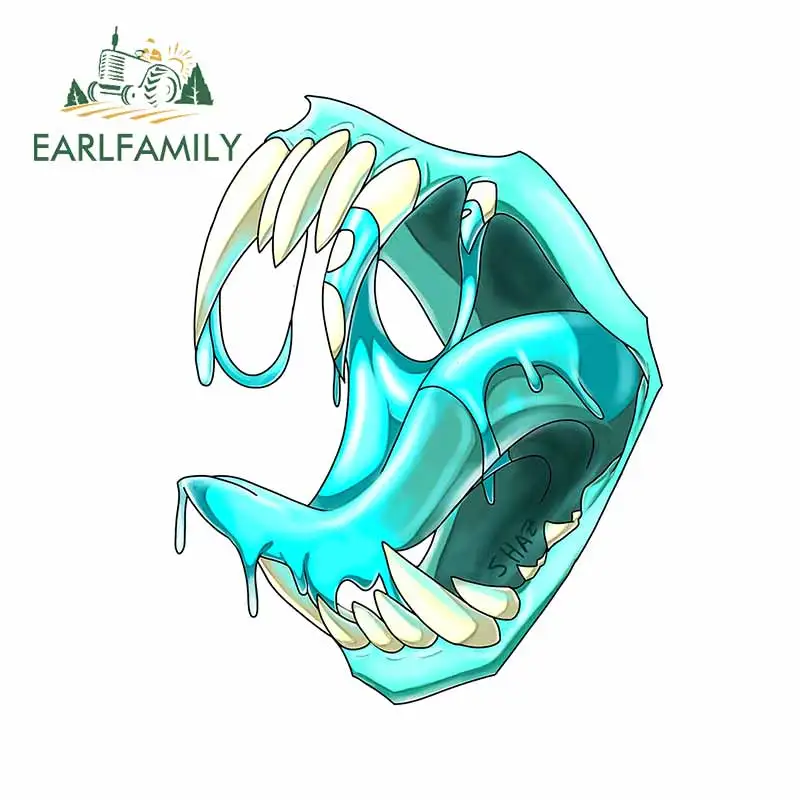 

EARLFAMILY 13 см x 10,3 см для жевания багажника, креативные автомобильные наклейки, оформление автомобиля, прикус, декор от царапин