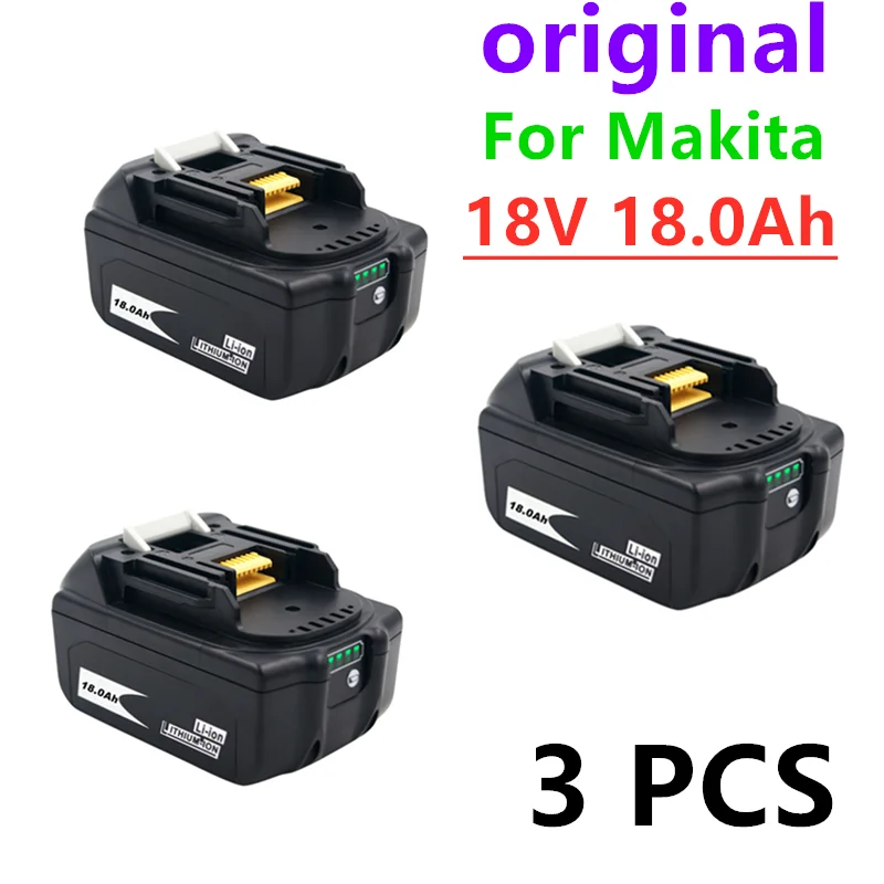 

Batera recargable BL1860 de iones de litio, 18 V, 2021 mAh, para Makita, BL1840, BL1850, BL1830, BL1860B, LXT 18000, novedad